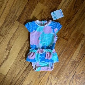 Pastel Petals Peplum One Piece